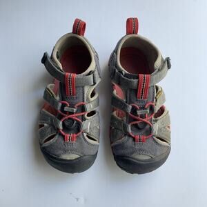Keen Red And Grey Waterproof Shoes